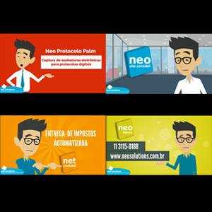 Produção de animações comerciais - Produtos Neo Solutions