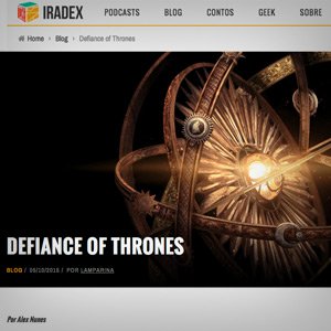 DEFIANCE OF THRONES